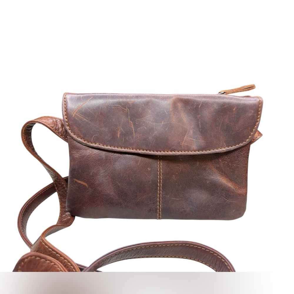 Sorpresa Brown Leather Crossbody